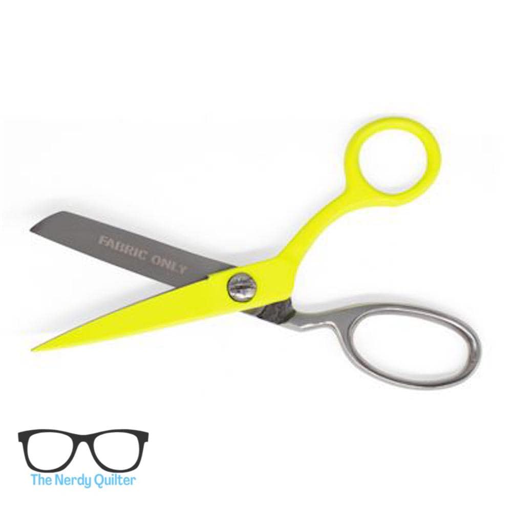 Preorder: Tula Pink Acid Yellow 6 Inch Bent Trimmer Micro Serrated by Tula Pink for Brewer