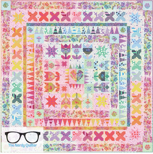 Preorder: Down to Earth Gardens of the Galaxy Wuilt Kit by Tula Pink for Freespirit - KIT2QTTP.GARDENS