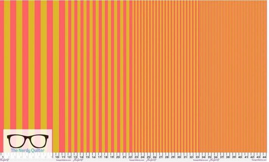 Preorder: True Colors Sticks and Stones in Cantaloupe by Tula Pink for Freespirit - PWTP298.Cantaloupe