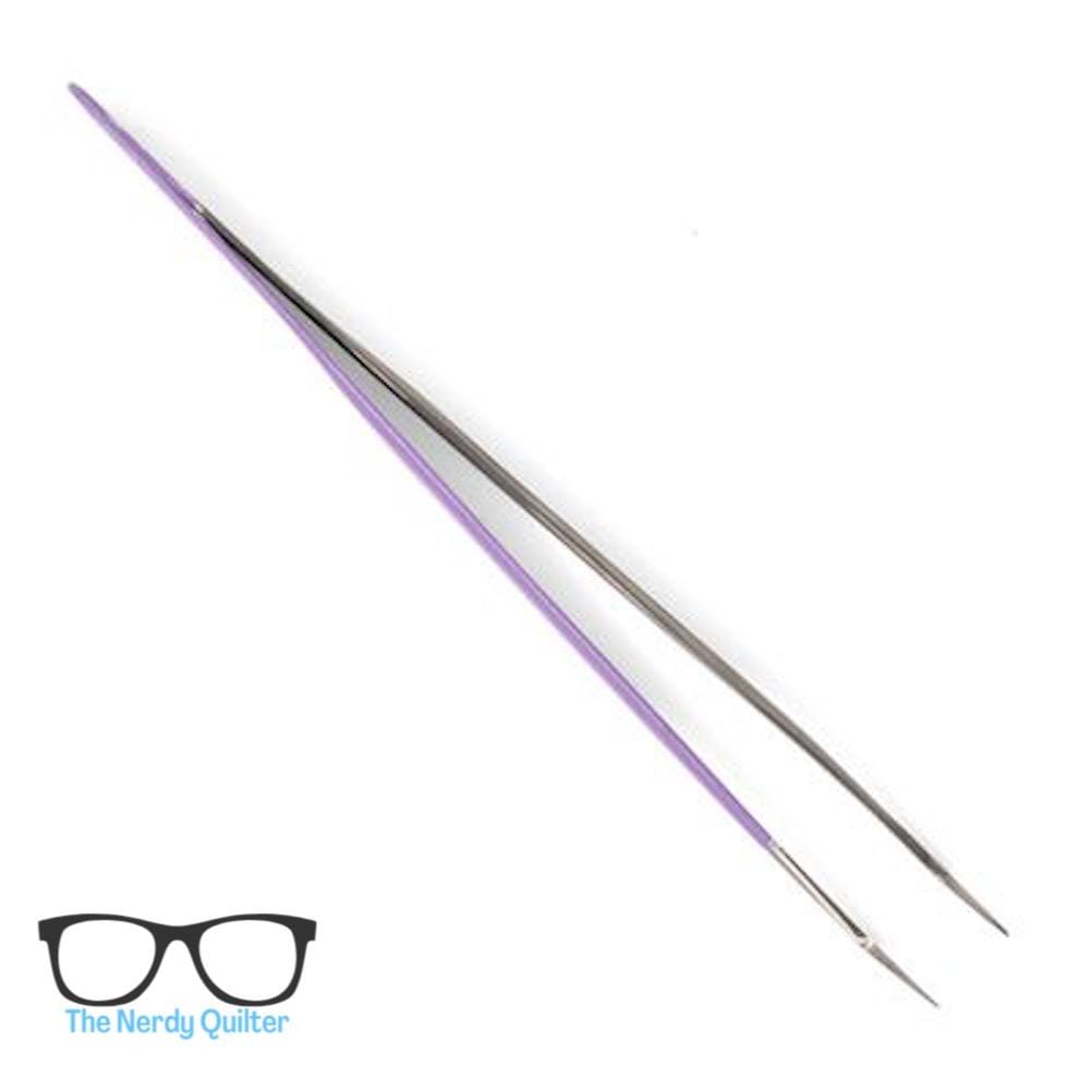 Preorder: Tula Pink Blazing Blurple Swiss Style Tweezer by Tula Pink for Brewer