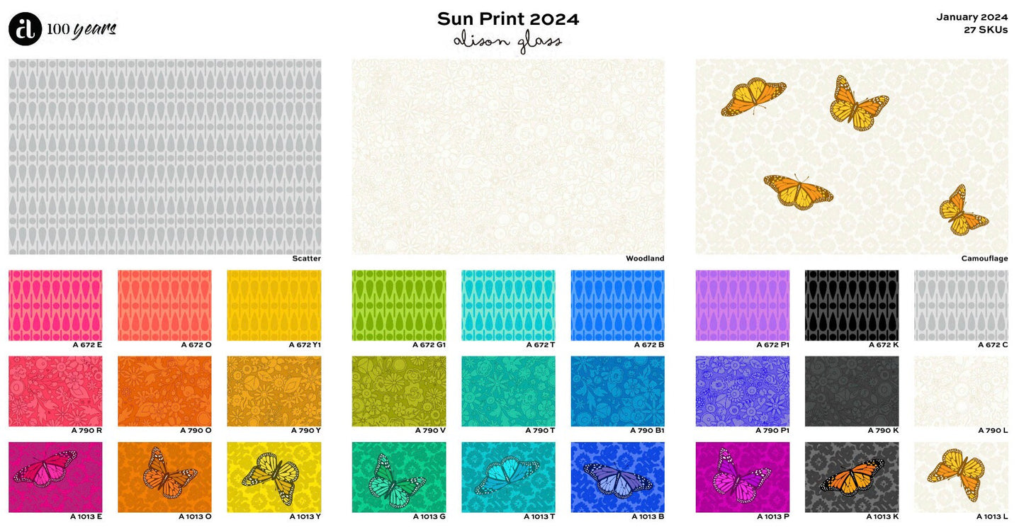 Sun Print 2024 Half Yard Bundle by Alison Glass for Andover