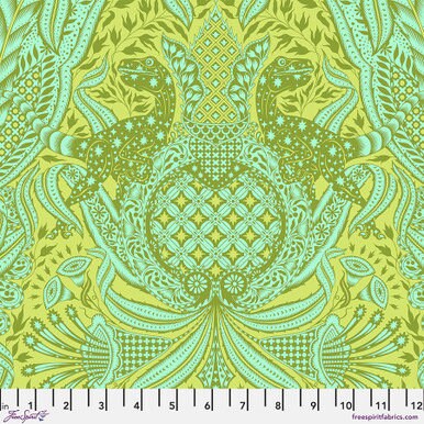 Roar Gift Rapt in Lime by Tula Pink for Freespirit