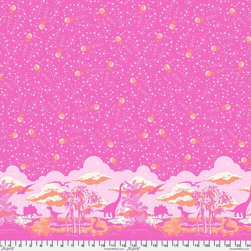 Roar Meteor Showers in Blush by Tula Pink for Freespirit