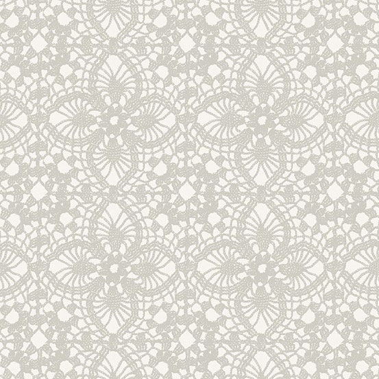 Natale Doily in Grigio by Giucy Giuce for Andover - Sold by the Half Yard