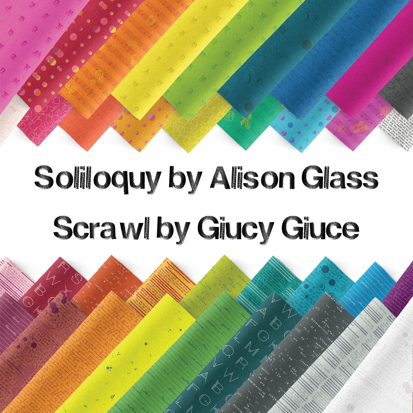 Scrawl and Soliloquy Fat Quarter Bundle by Giucy Giuce and Alison Glass for Andover - Mini Series