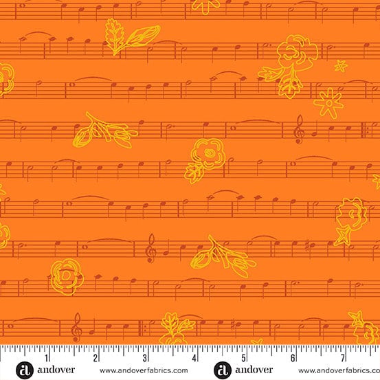 Soliloquy Singalong in Marigold by Alison Glass for Andover - Sold by the Half Yard - Mini Series