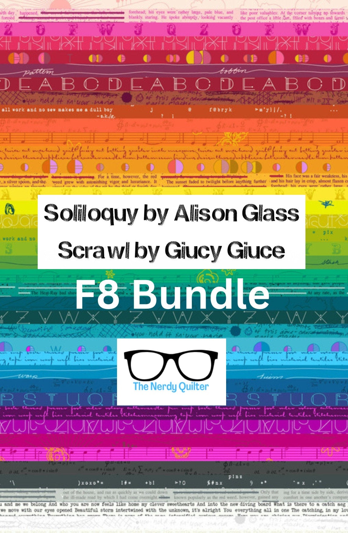 Scrawl and Soliloquy Fat Quarter Bundle by Giucy Giuce and Alison Glass for Andover - Mini Series